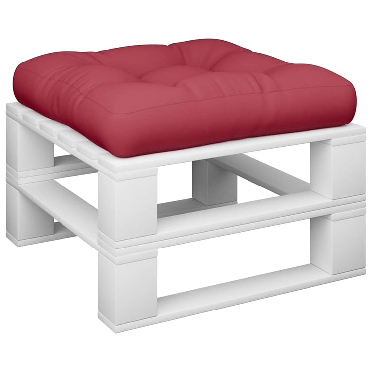 VidaXL Palettenkissen 58x58x10 cm Stoff weinrot