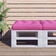 Vidaxl Palettenkissen 58x58x10 cm Oxford Stoff rosa