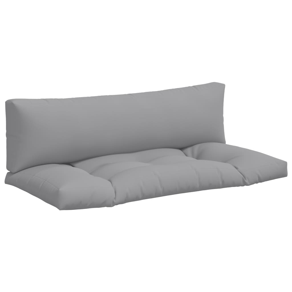 Vidaxl Palettenkissen 2 St. Stoff grau