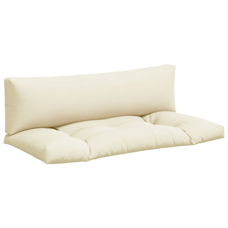 Vidaxl -Palettenkissen 2 ST Fabric Crème -Colored
