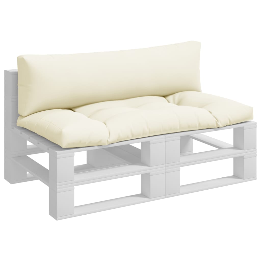Vidaxl -Palettenkissen 2 ST Fabric Crème -Colored