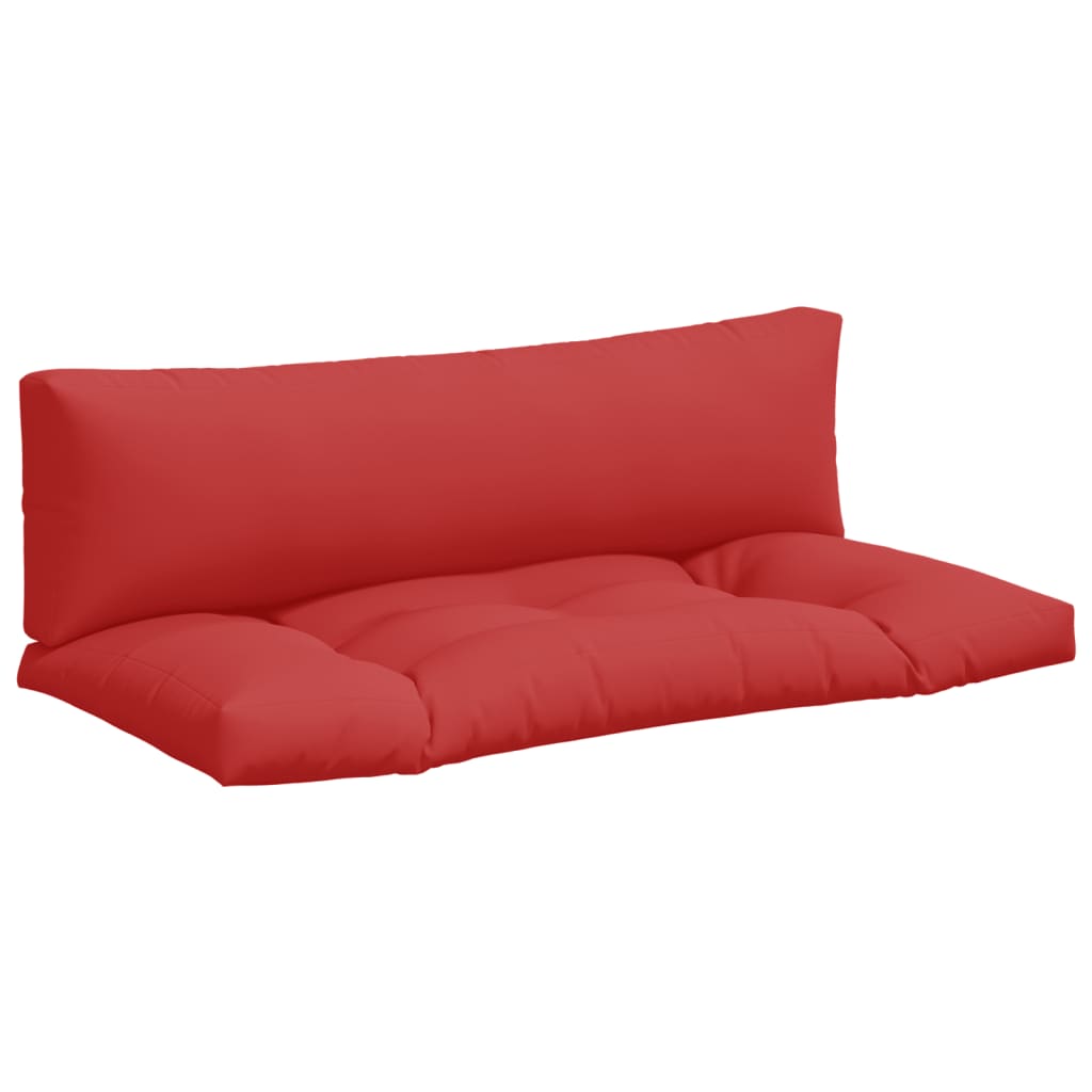 Vidaxl Palettenkissen 2 St. Stoff rot