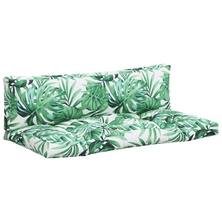 Vidaxl Palettenkissen 2 ST Fabric Blattmuster