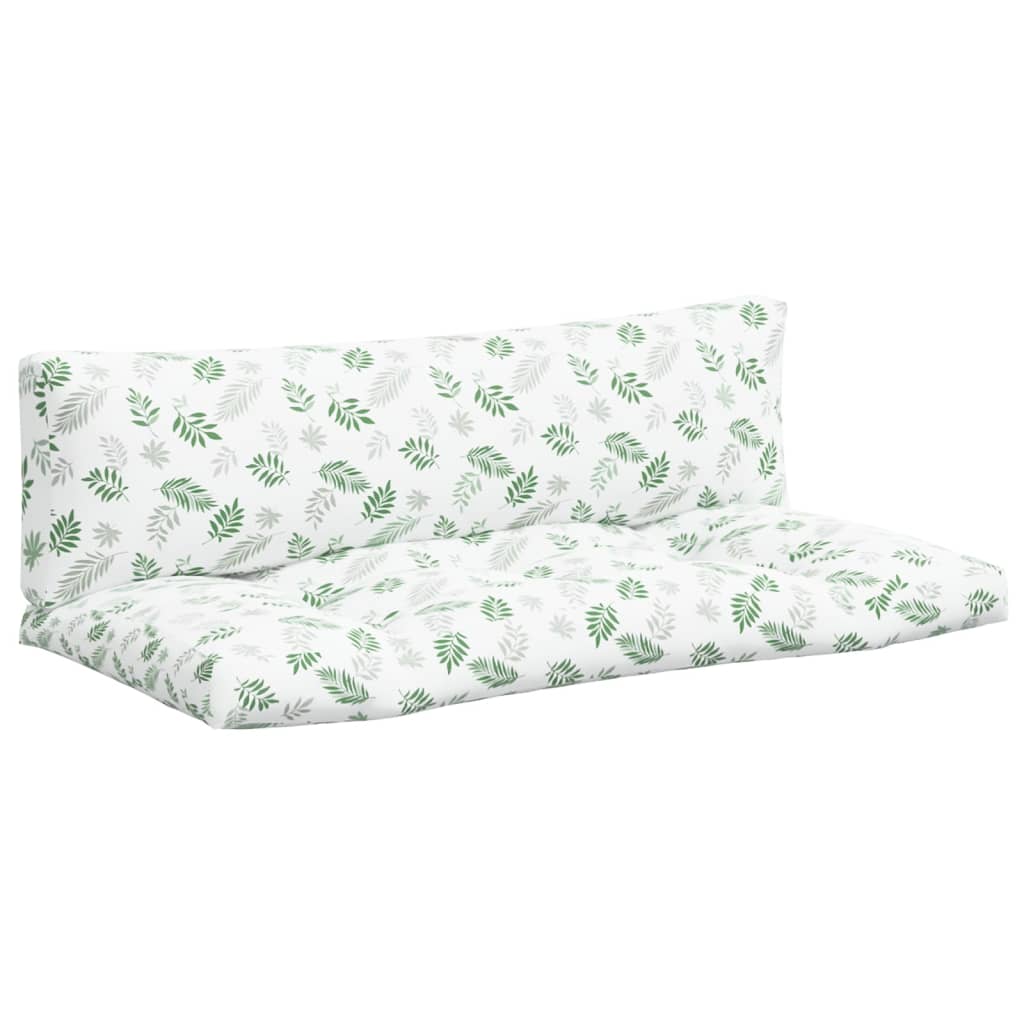 Vidaxl Palettenkissen 2 St Blattmuster Oxford Fabric