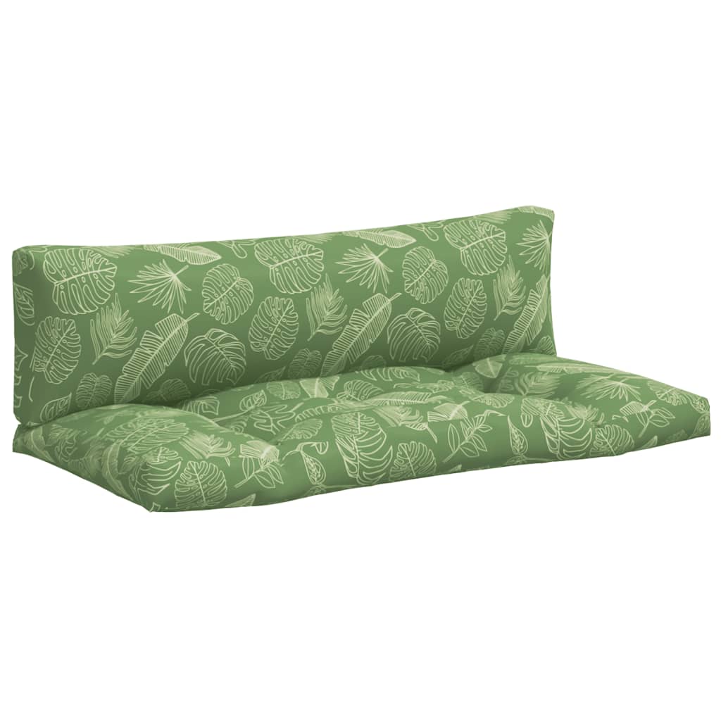 Vidaxl Palettenkissen 2 St Blattmuster Oxford Fabric