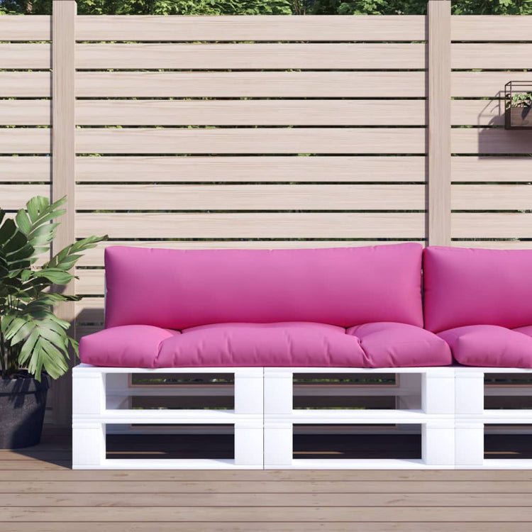 Vidaxl Palettenkissen 2 St. Oxford Stoff rosa