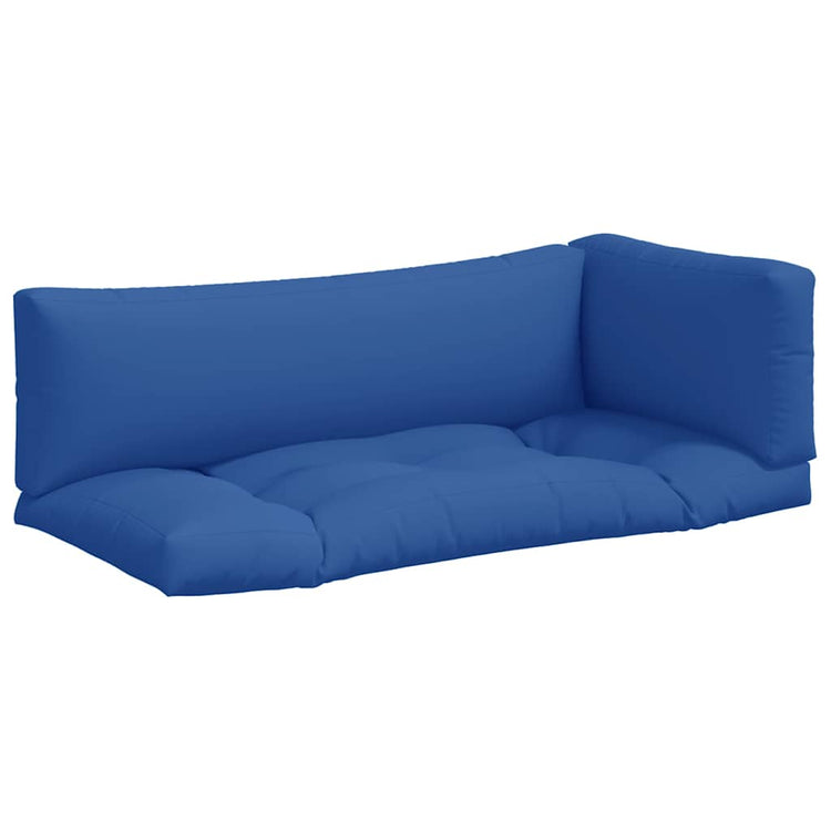 VidaXL Palettenkissen 3 Stück Stoff Blau