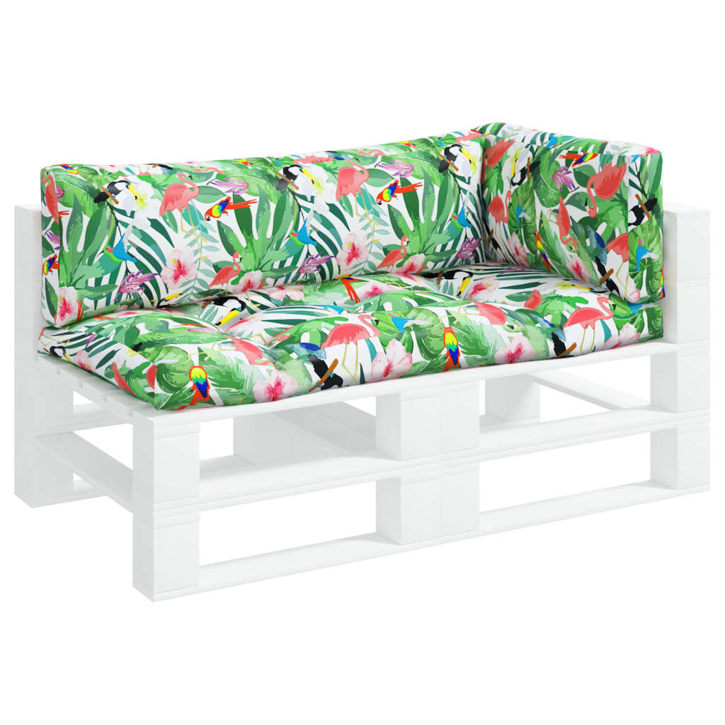 Vidaxl -Palettenkissen 3 St. Oxford Fabric Multi -Colored