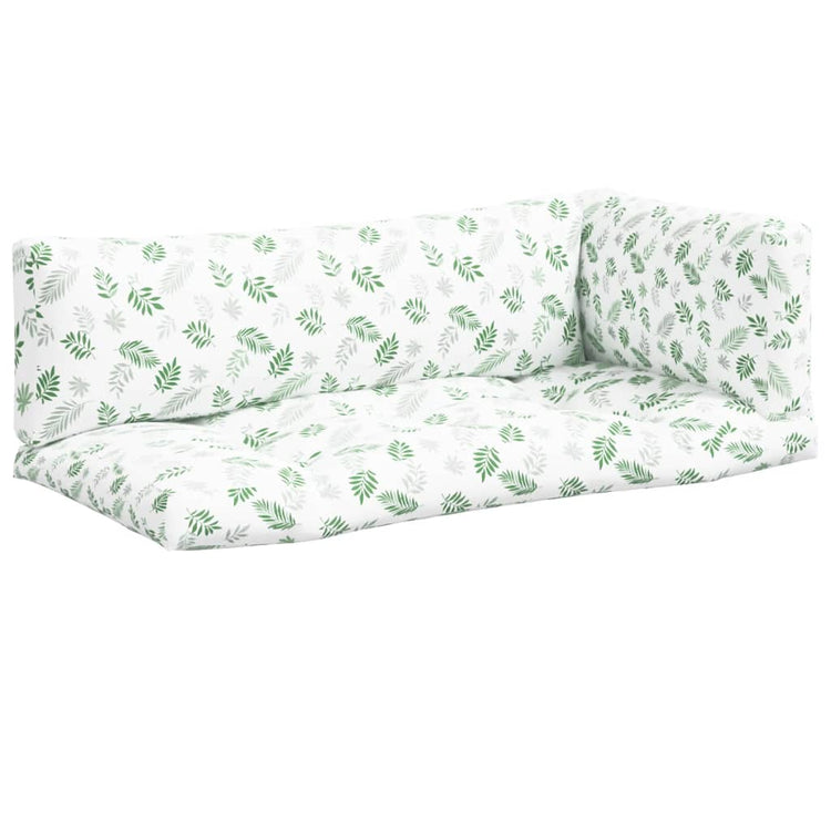 Vidaxl Palettenkissen 3 St Blattmuster Oxford Fabric