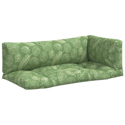 Vidaxl Palettenkissen 3 St Blattmuster Oxford Fabric