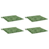 Vidaxl -Stuhlkissen 4 Stcs Blattmuster 40x40x3 cm Stoff