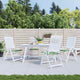 Vidaxl -Stuhlkissen 4 Stcs Blattmuster 40x40x3 cm Stoff