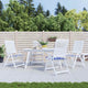 Vidaxl Gartenstuhl Kissen 4 St gestreift 50 x 50 x 3 cm Stoff weiß und blau