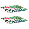 Vidaxl Gartenstuhlkissen 2 ST 50x50x3 cm Stoff Multi -Colored