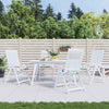 Vidaxl Gartenstuhlkissen 4 ST 50x50x3 cm Stoff Multi -Colored
