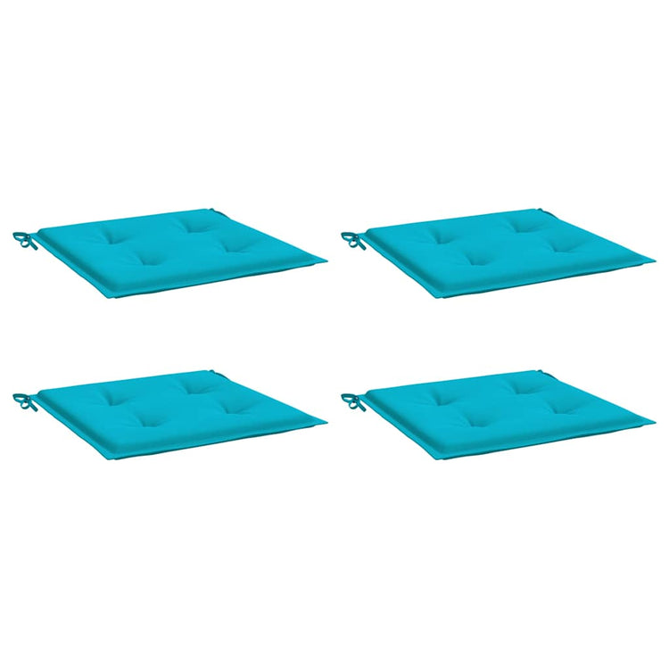 Vidaxl Gartenstuhl Kissen 4 ST 50x50x3 cm Stoff Türkis