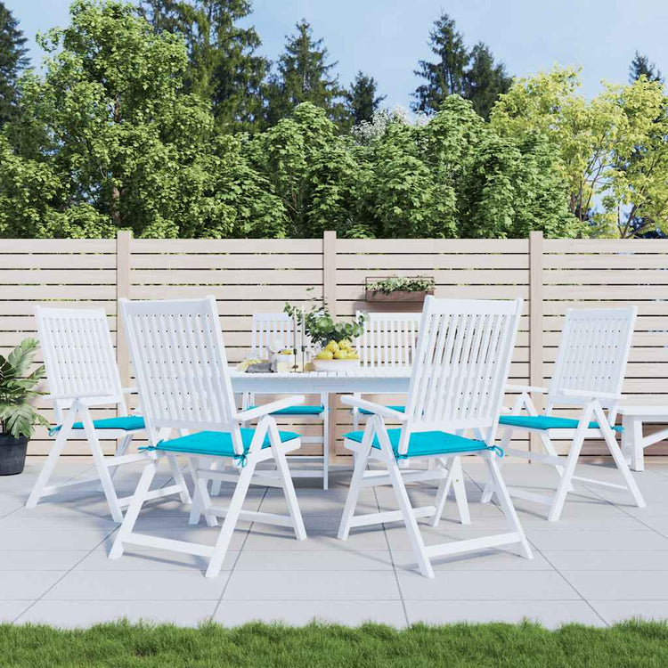 Vidaxl Gartenstuhlkissen 6 ST 50 x 50 x 3 cm Stoff Türkis