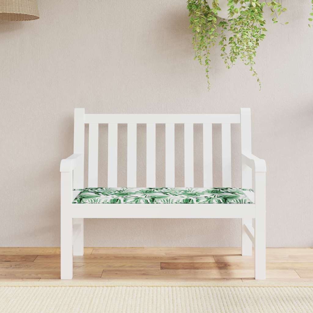 VidaXL Stuhlauflage Blatt Blattmuster 100 x 50 x 3 cm Oxford-Stoff