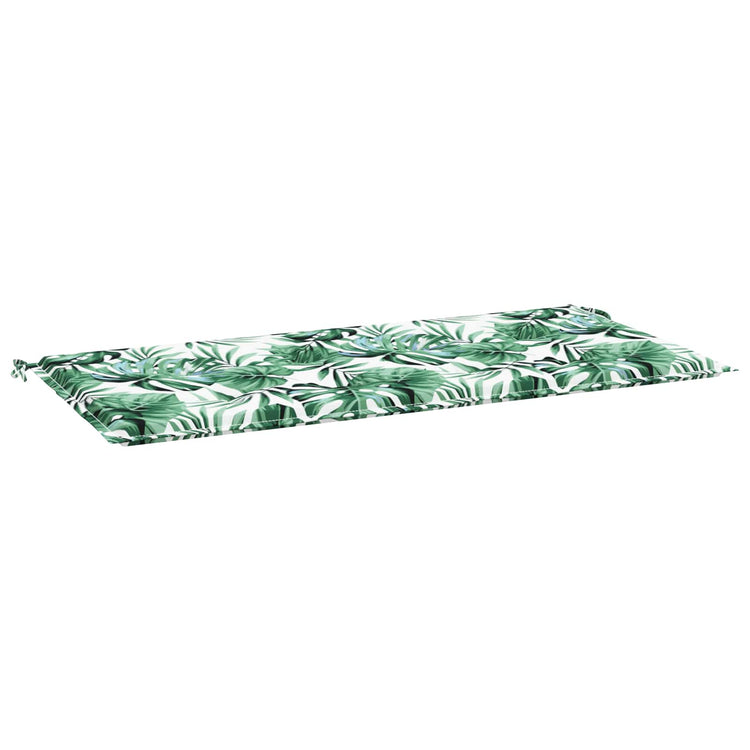 VidaXL Stuhlauflage Blatt Blattmuster 100 x 50 x 3 cm Oxford-Stoff