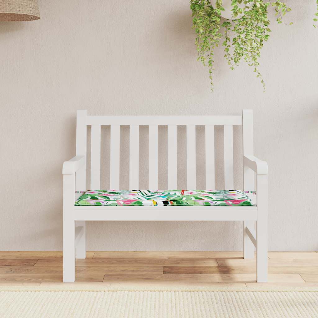 Vidaxl Garden Bench Cushion 100x50x3 cm Oxford Stoff Multi -Colored
