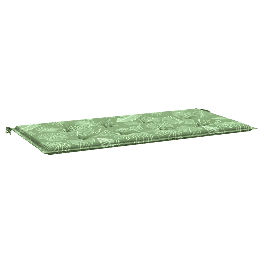 Vidaxl Garden Bench Kissen 100x50x3 cm Oxford Stoffblattmuster