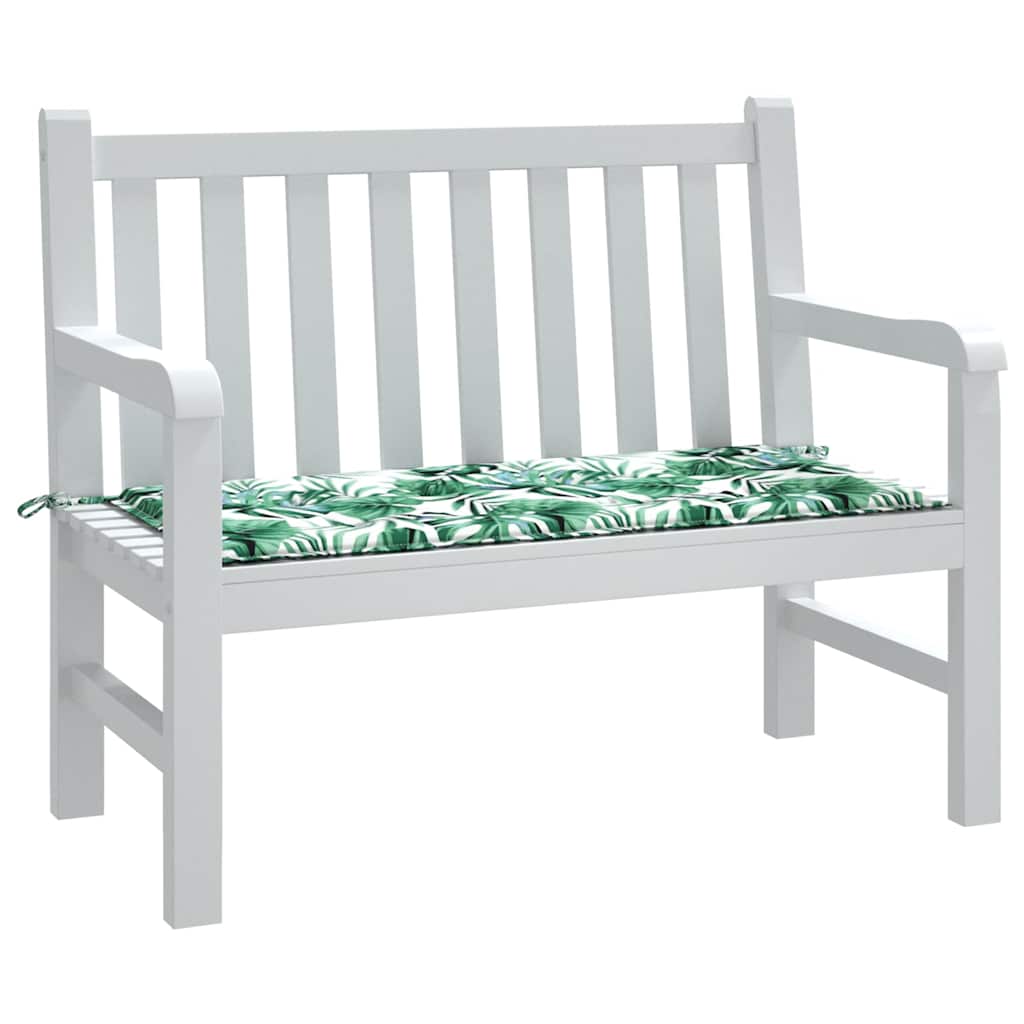 Vidaxl Garden Bench Kissen 120x50x3 cm Oxford Stoffblattmuster