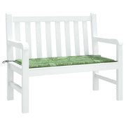 Vidaxl Garden Bench Kissen 120x50x3 cm Oxford Stoffblattmuster - afbeelding 3