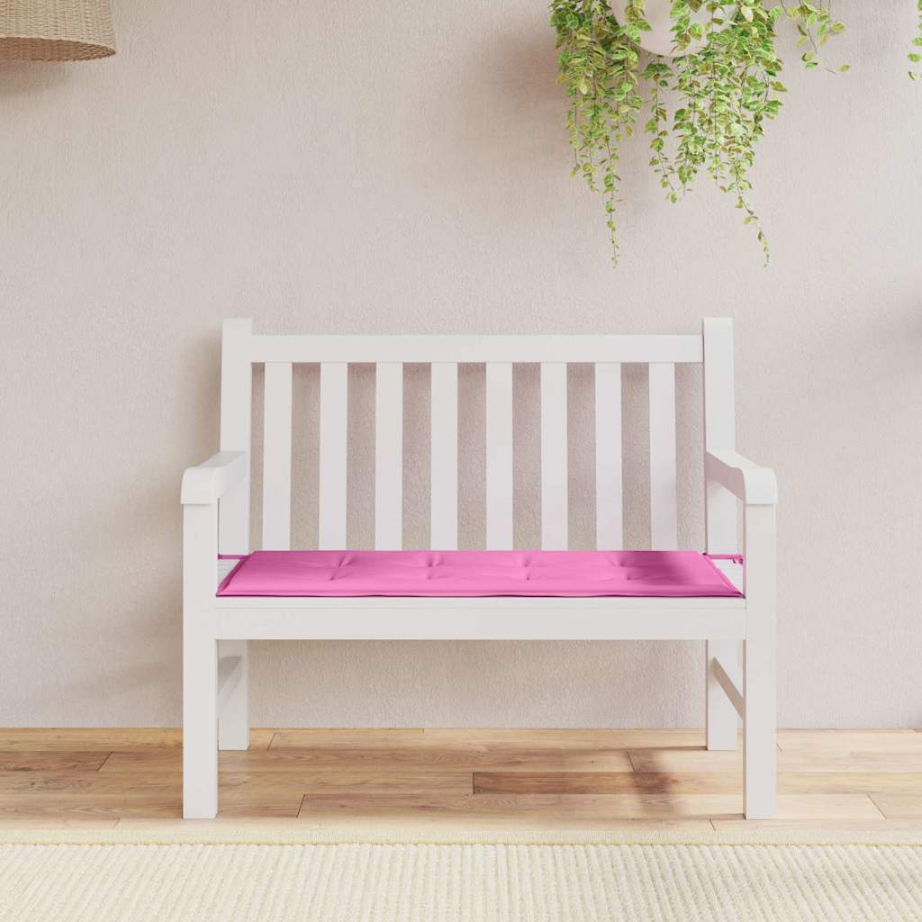 VidaXL Stuhlauflage einfarbig rosa 120 x 50 x 3 cm Oxford-Stoff