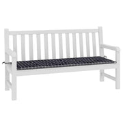 Vidaxl Gartenbank Kissen Diamantmuster 150x50x3 cm Oxford Stoff schwarz - afbeelding 3