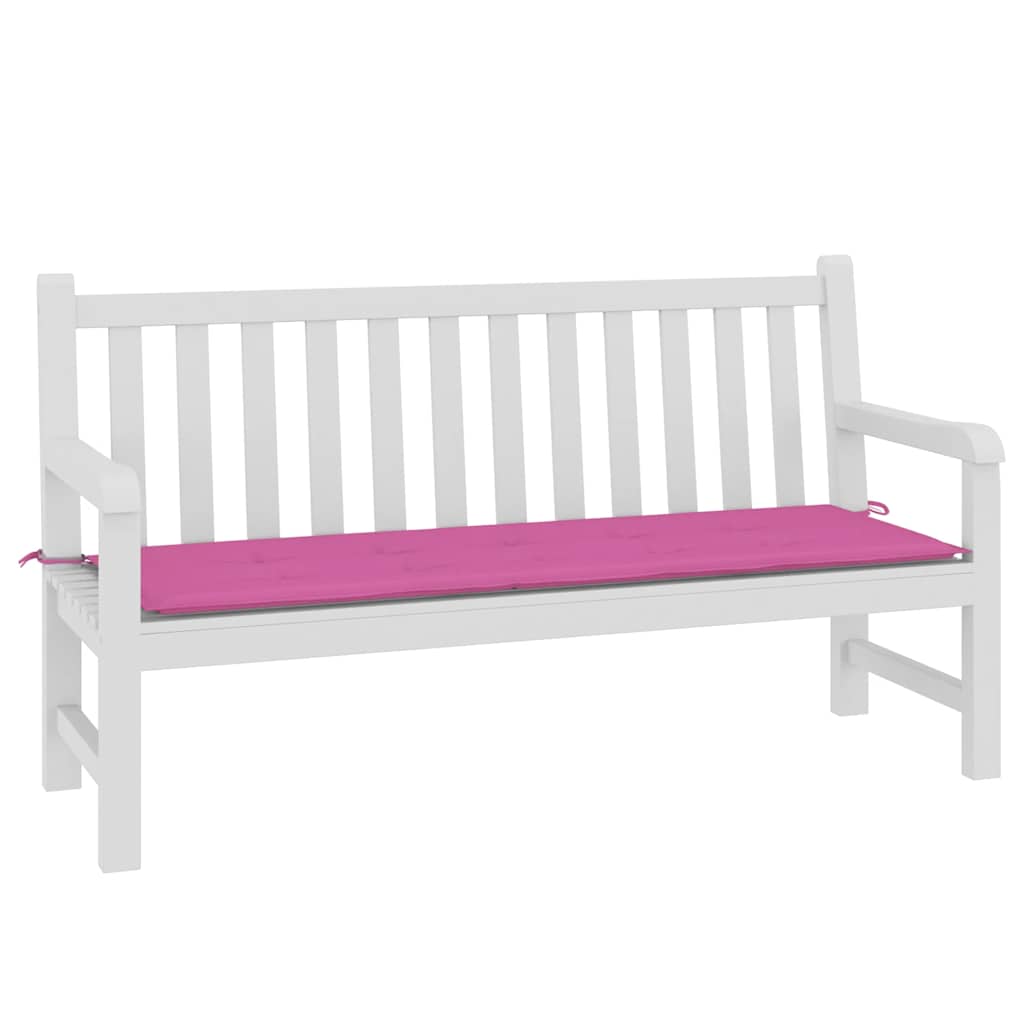 Vidaxl Gartenbank Kissen 150x50x3 cm Oxford Stoff rosa