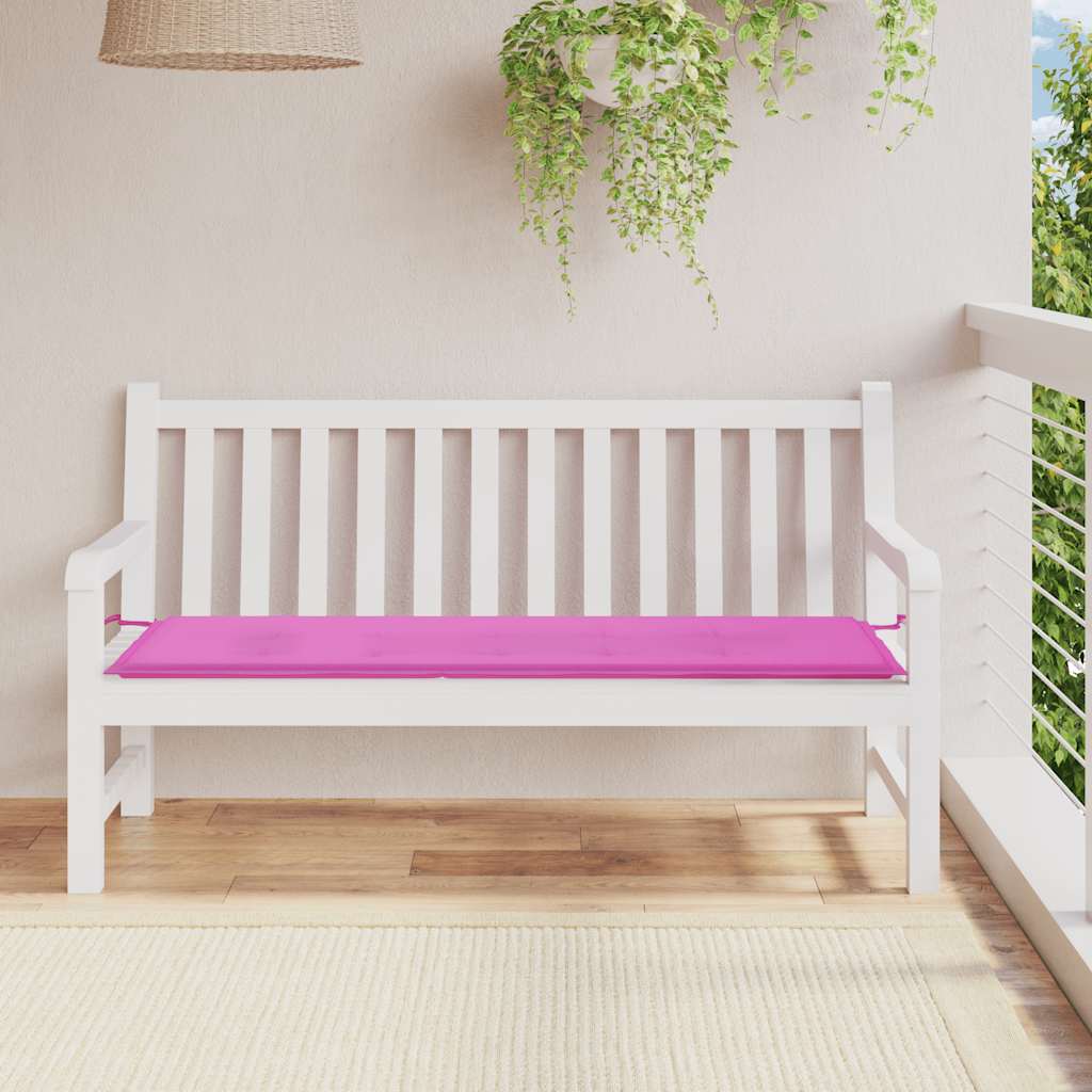 Vidaxl Gartenbank Kissen 150x50x3 cm Oxford Stoff rosa