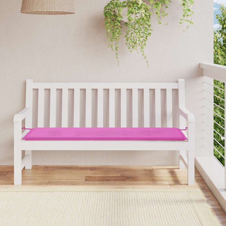 Vidaxl Gartenbank Kissen 150x50x3 cm Oxford Stoff rosa