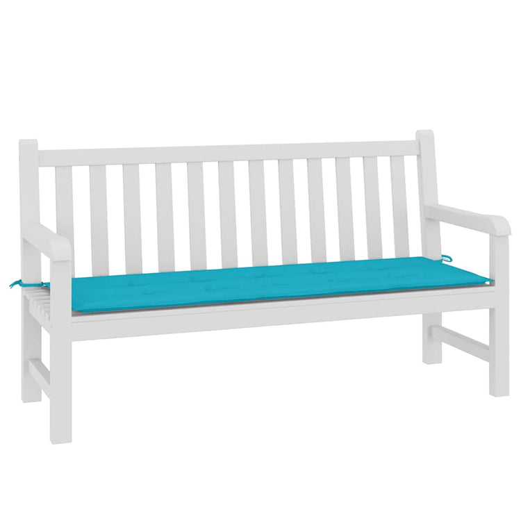 Vidaxl Gartenbank Kissen 150x50x3 cm Oxford Stoff Türkis
