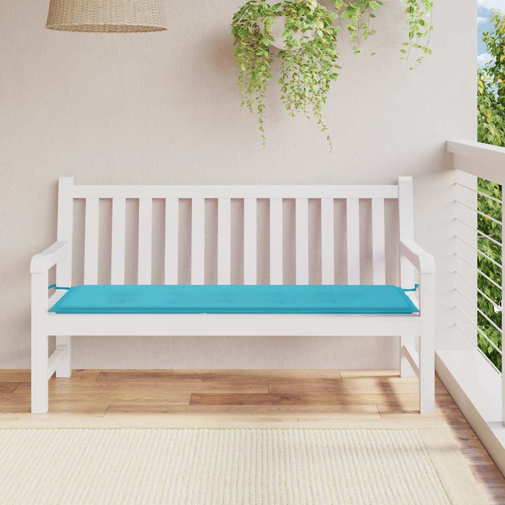 Vidaxl Gartenbank Kissen 150x50x3 cm Oxford Stoff Türkis