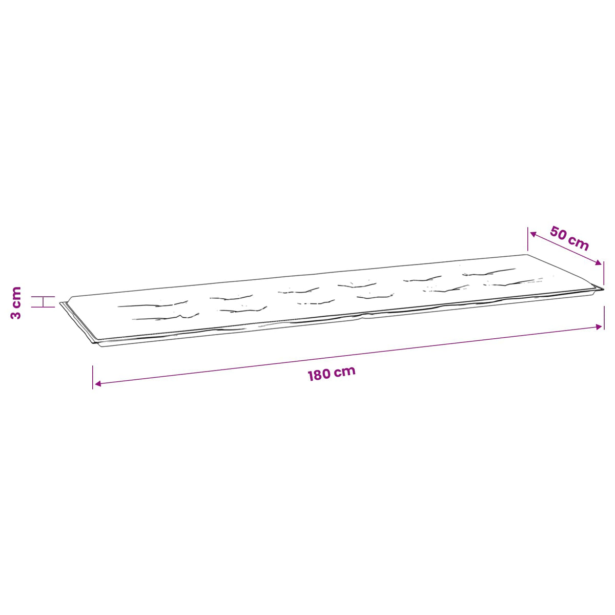VidaXL Sofakissen Blatt Blattdesign 150 x 50 x 3 cm Oxford-Stoff