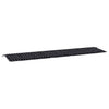 Vidaxl Gartenbank Kissen Diamantmuster 150x50x3 cm Stoff schwarz