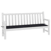 Vidaxl Gartenbank Kissen Diamantmuster 150x50x3 cm Stoff schwarz