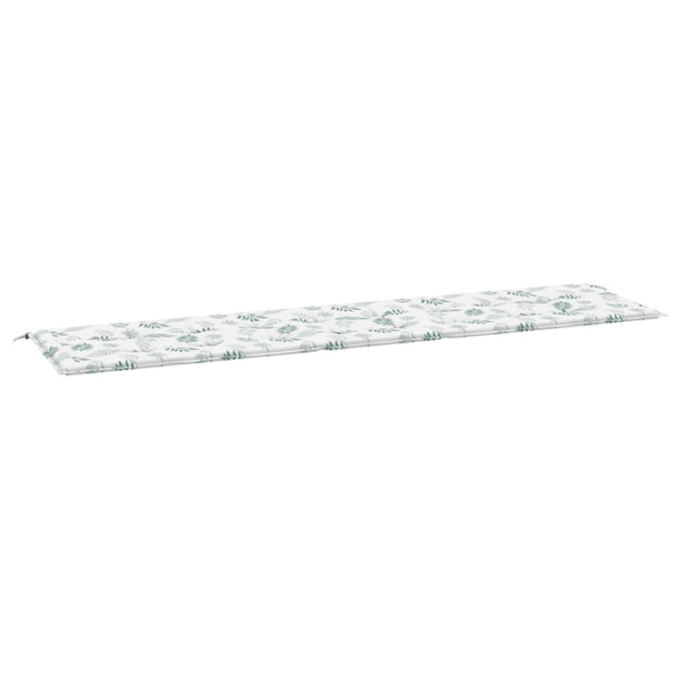 Vidaxl Gartenbank Kissenblattmuster 200x50x3 cm Stoff