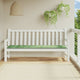 Vidaxl Gartenbank Kissenblattmuster 200x50x3 cm Stoff