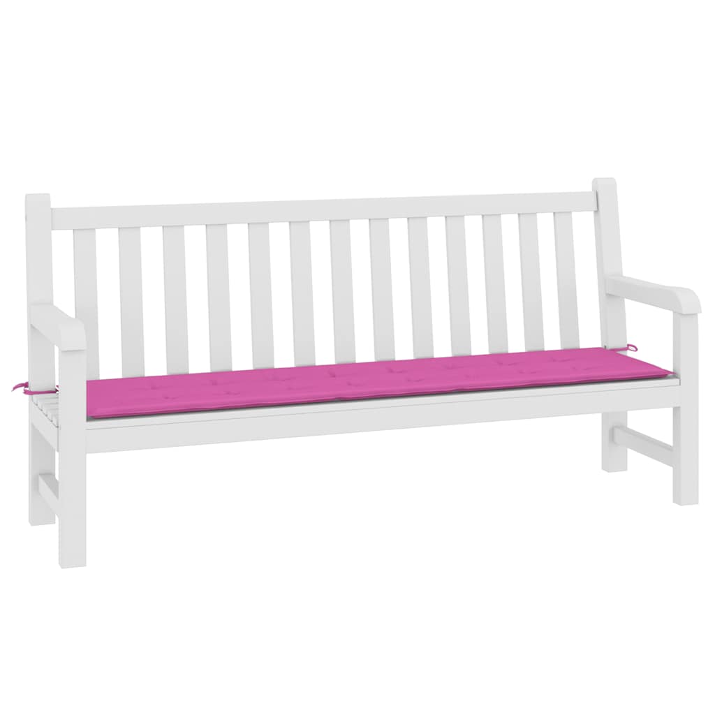 Vidaxl Garden Bench Kissen 200x50x3 cm Stoff rosa