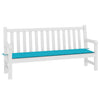 Vidaxl Gartenbank Kissen 200x50x3 cm Stoff Türkis