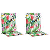VIDAXL -Stuhlkissen 2 Stcs Low Back Stoff Multi -Colored