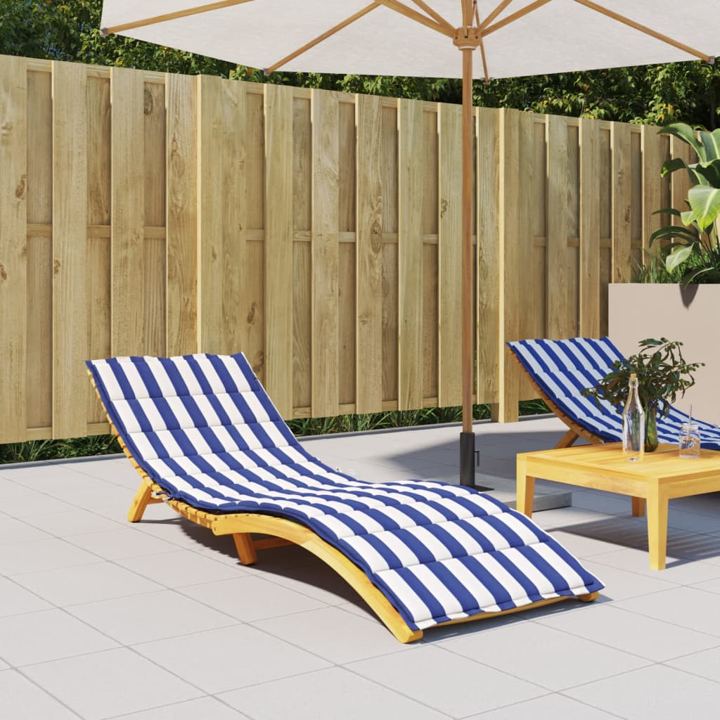 Vidaxl Lounger Kissen gestreift Oxford Stoff Blau und Weiß