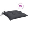 VidaXL Stuhlkissen 4 Stück 40x40x7 cm Oxford-Stoff Anthrazit