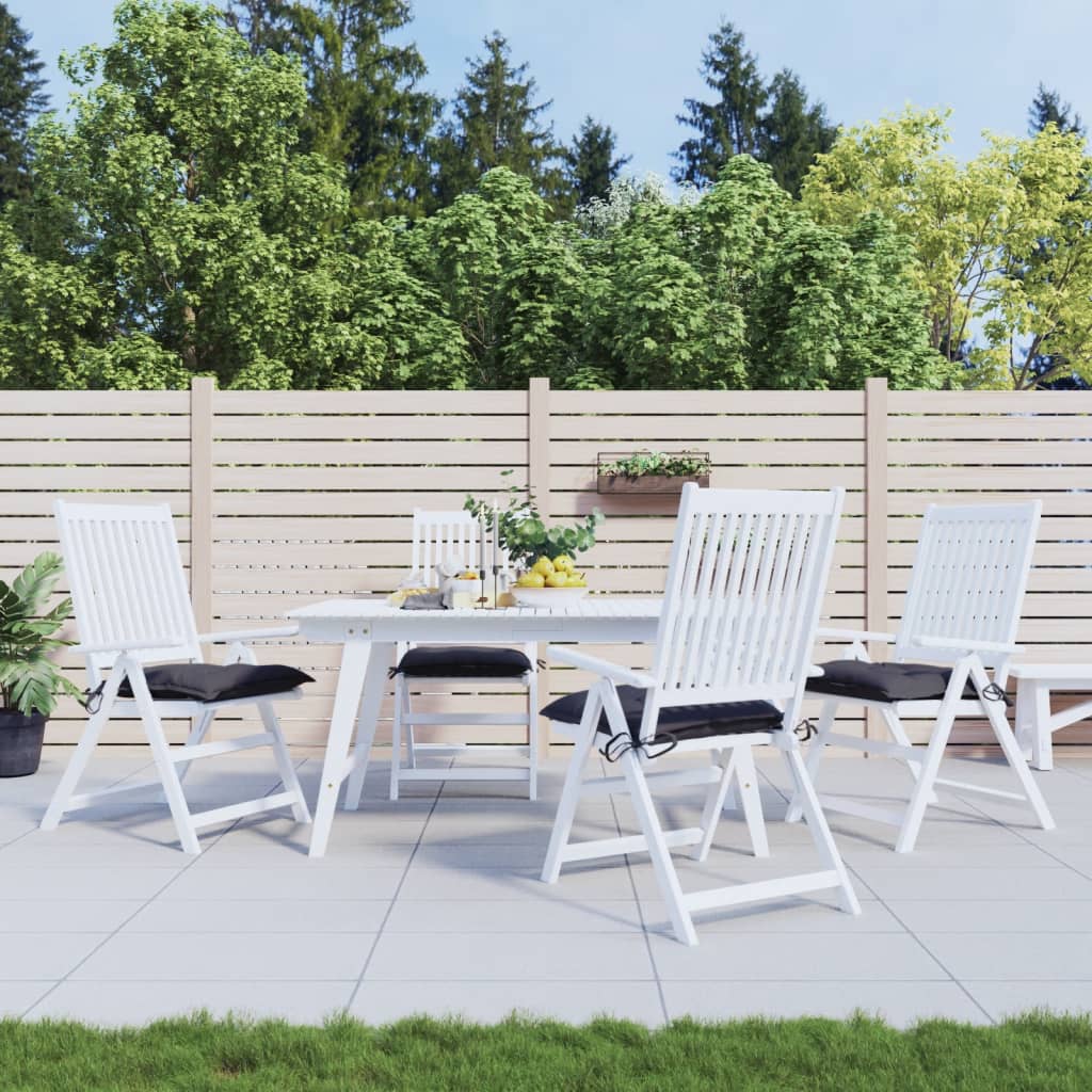 VidaXL Stuhlkissen 4 Stück 40x40x7 cm Oxford-Stoff Anthrazit
