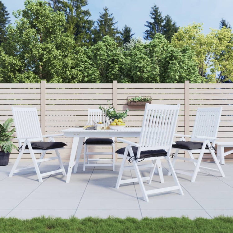 VidaXL Stuhlkissen 4 Stück 40x40x7 cm Oxford-Stoff Anthrazit
