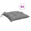 Vidaxx Stuhlkissen 4 Stück 40x40x7 cm Oxford-Stoff grau