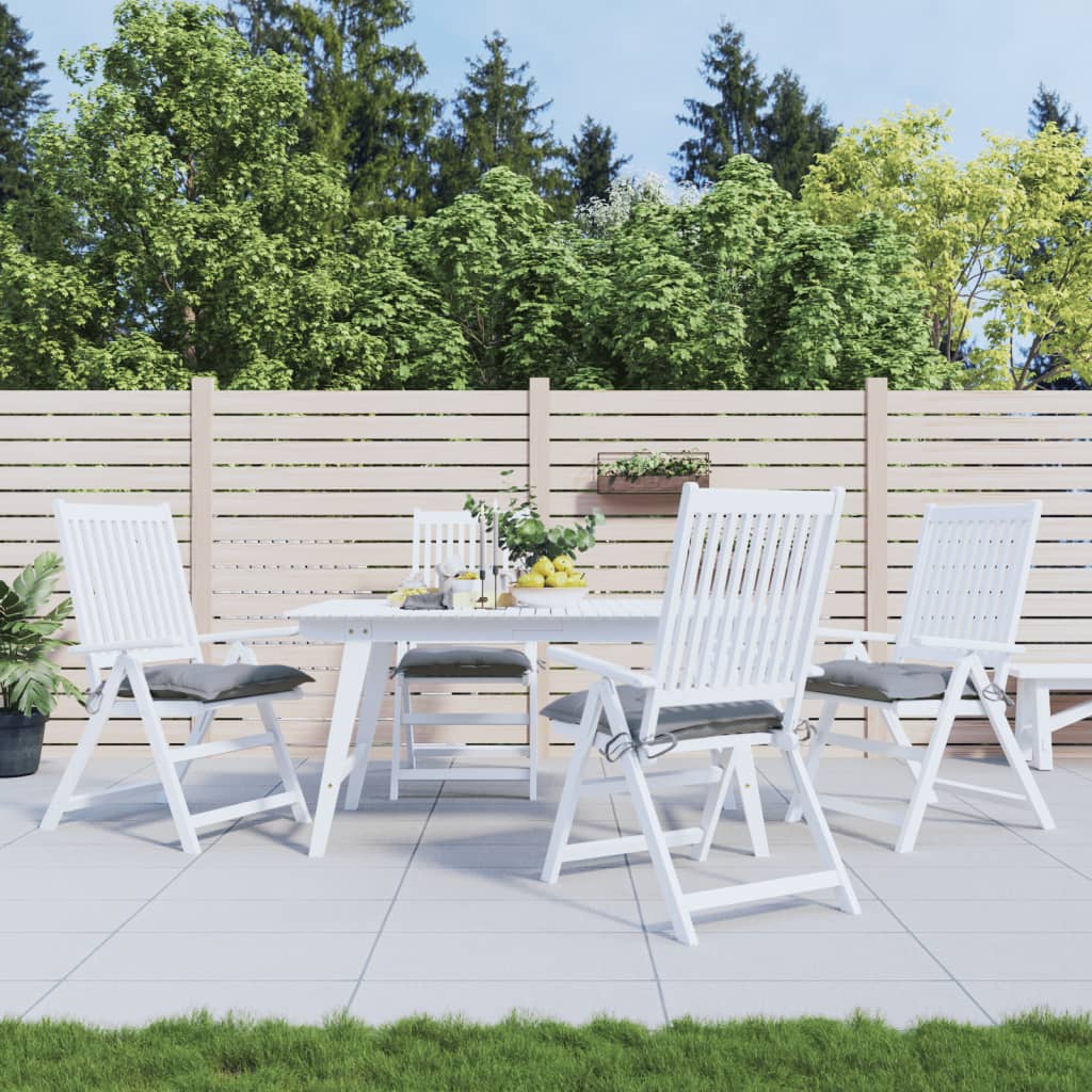 Vidaxx Stuhlkissen 4 Stück 40x40x7 cm Oxford-Stoff grau