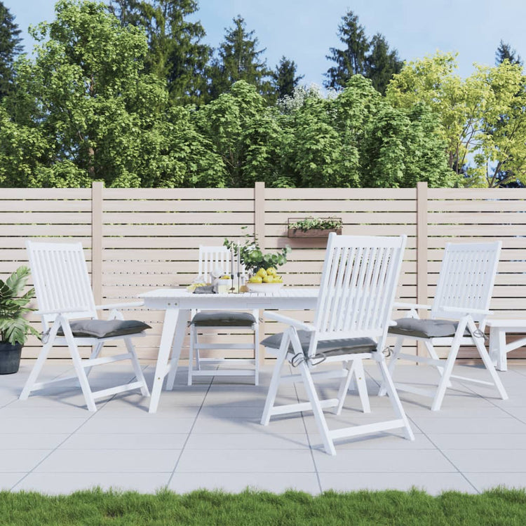 Vidaxx Stuhlkissen 4 Stück 40x40x7 cm Oxford-Stoff grau