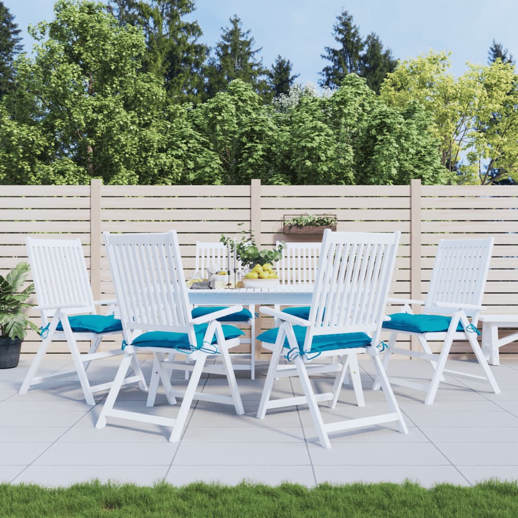 VIDAXL STUHR Kissen 6 Stcs 40x40x7 cm Oxford Stoff hellblau